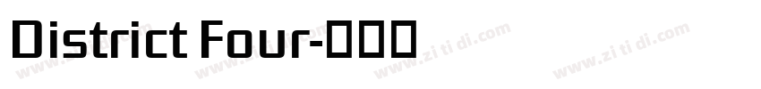 District Four字体转换